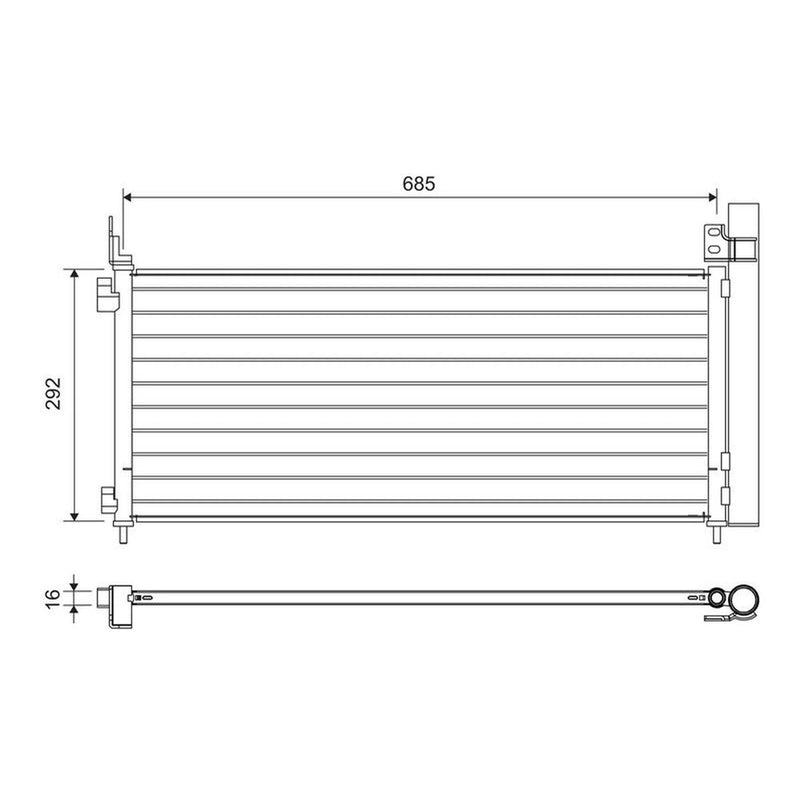 Valeo Air Conditioning Condenser 822720