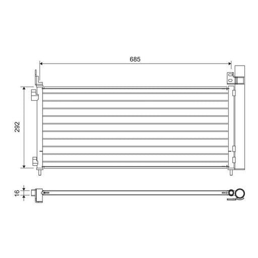 Valeo Air Conditioning Condenser 822720