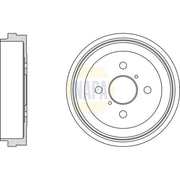 NAPA Brake Drum Assembly Rear NDR1028