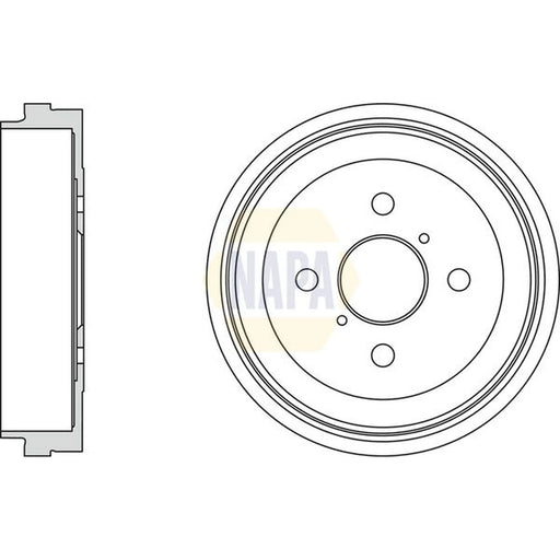 NAPA Brake Drum Assembly Rear NDR1028