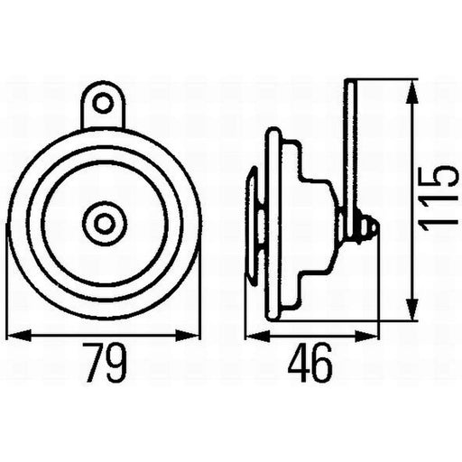 Hella Car Horn Signal Unit 3AL 007 425-791