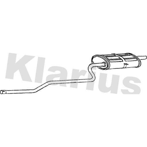 Klarius Box With Tail Pipe Rear TY605X