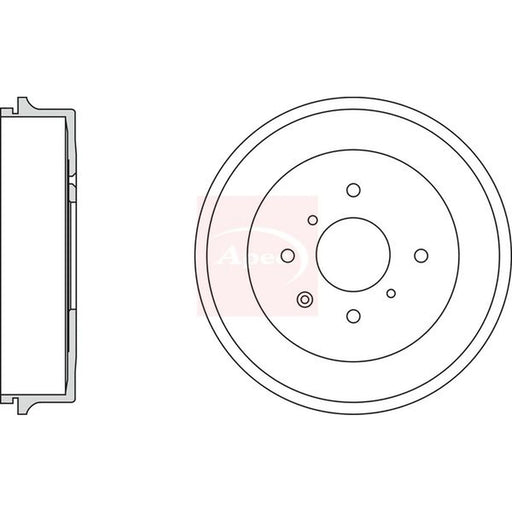 Apec Brake Drum Assembly Rear DRM9979
