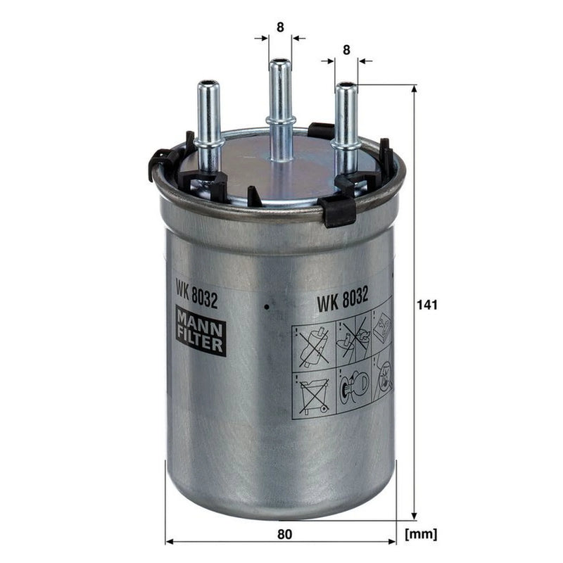 MANN-FILTER Fuel Filter Element WK 8032