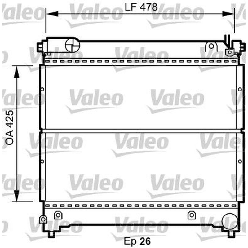 Valeo Engine Radiator 734918