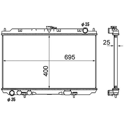 Mahle Engine Radiator CR 1876 000S