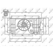 NRF Engine Cooling Fan 47740