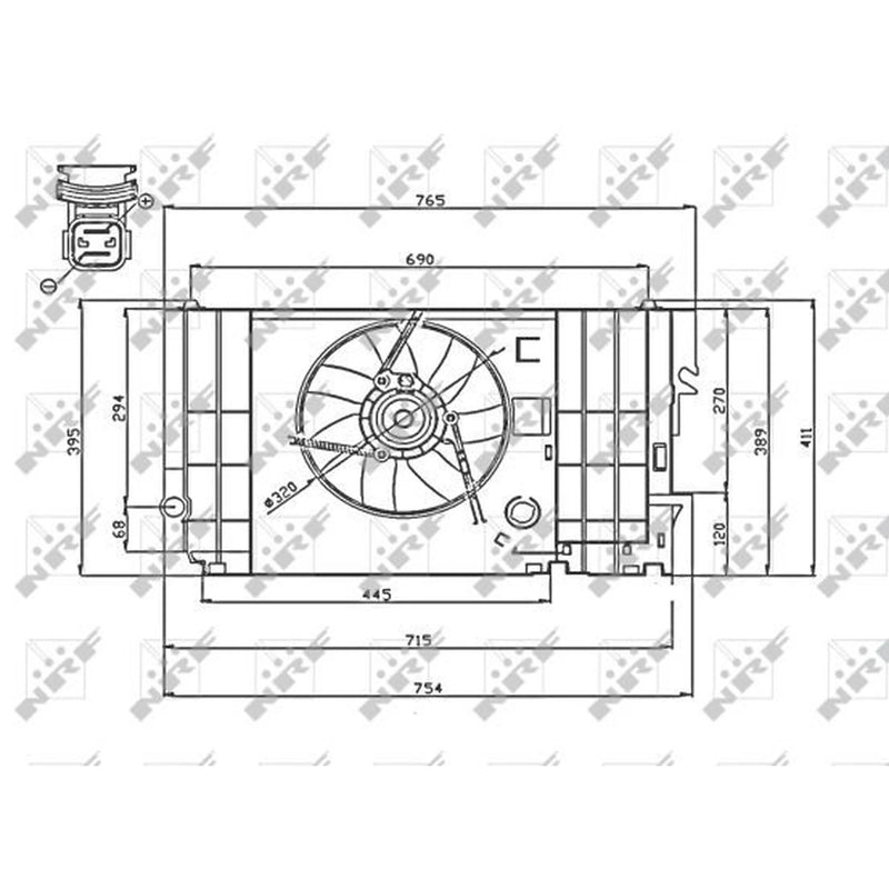 NRF Engine Cooling Fan 47740