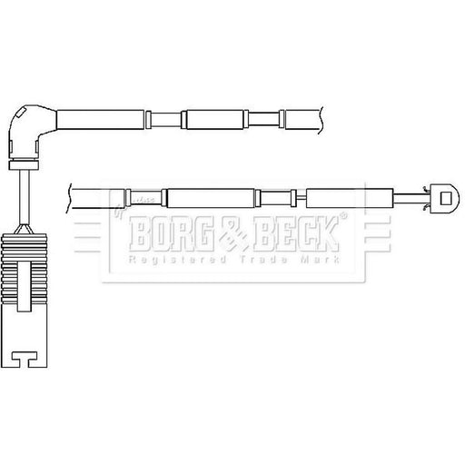 Borg & Beck Brake Pad Wear Sensor Rear BWL3036
