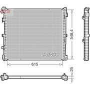 Denso Engine Radiator DRM05018