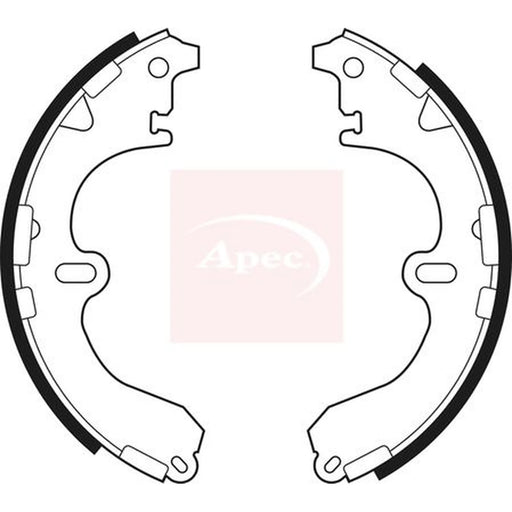 Apec Brake Shoe Set Axle Kit SHU471
