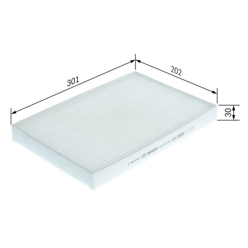 Bosch Cabin Air Filter (Pollen Filter) Interior 1 987 435 004