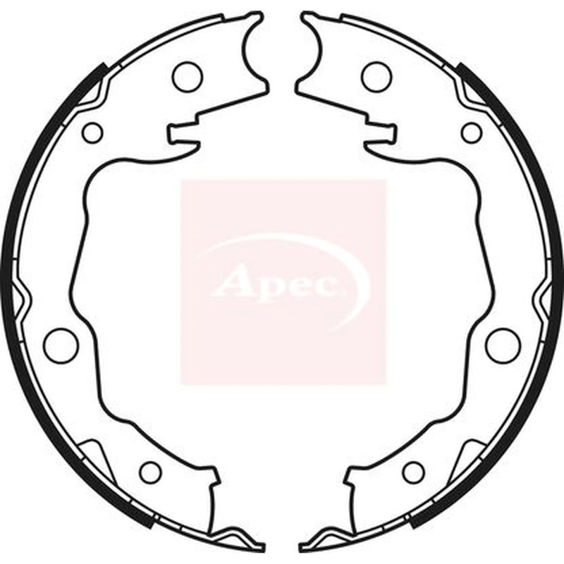 Apec Parking Brake Shoe Set SHU756