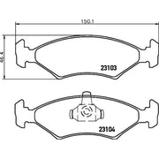 Mintex Front Brake Pad Set MDB1883