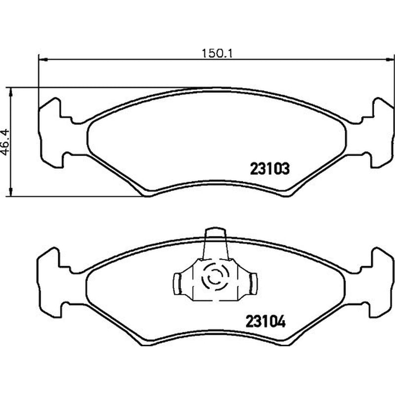 Mintex Front Brake Pad Set MDB1883