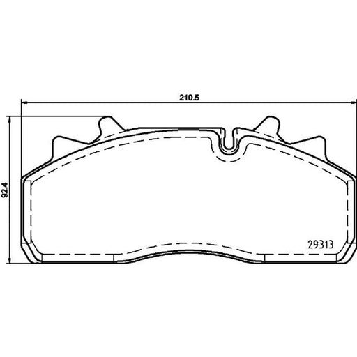 DON Front Brake Pad Set CVP090K