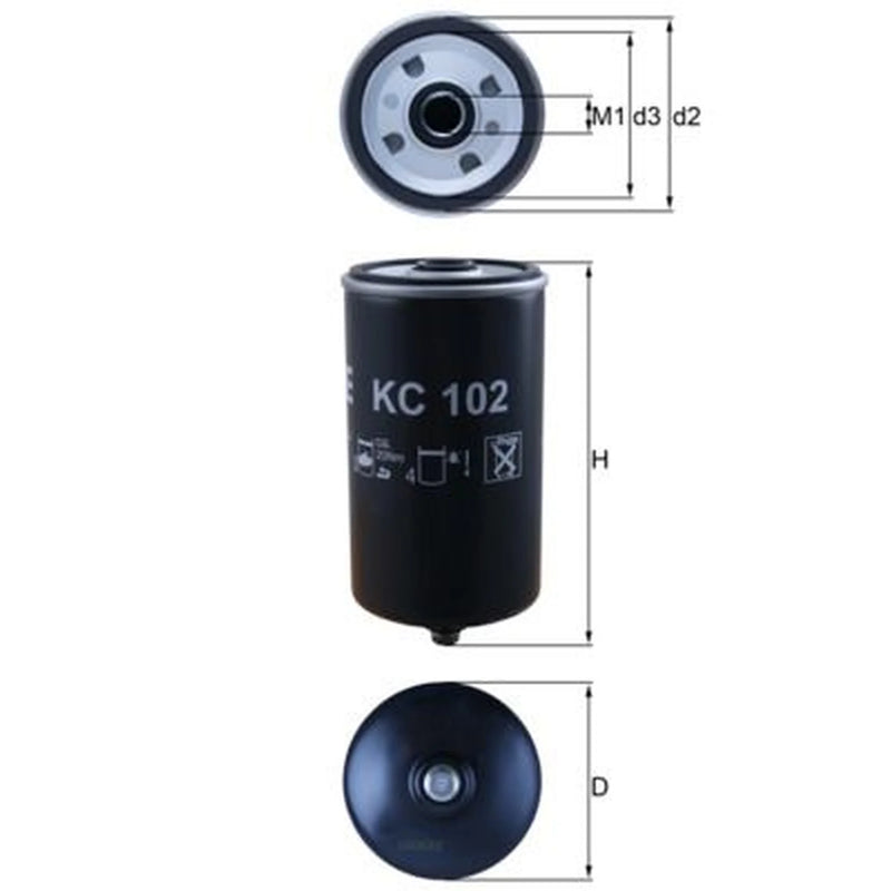 Mahle Fuel Filter Element KC 102