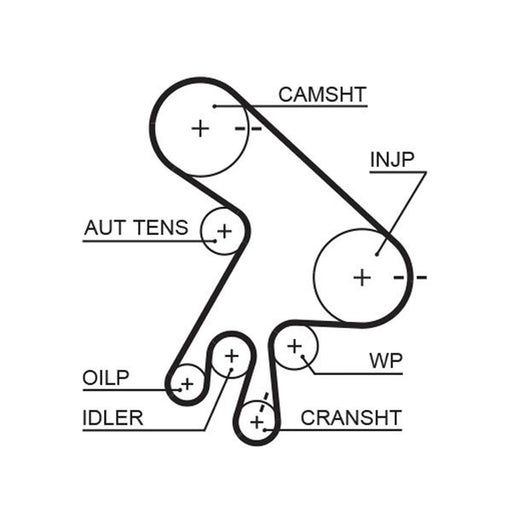 Gates Timing Belt & Water Pump Kit KP25562XS-2