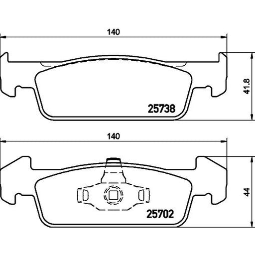 DON Front Brake Pad Set PCP1173