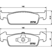 Mintex Front Brake Pad Set MDB3375