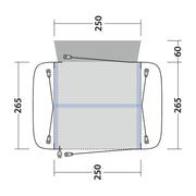 Outwell Crossville 250SA Air Drive-Away Campervan Air Awning 175-200cm - Outwell - Van Life Living