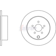 Fahren Rear Brake Solid Discs & Pads fits Subaru Forester 2013 on 2.0