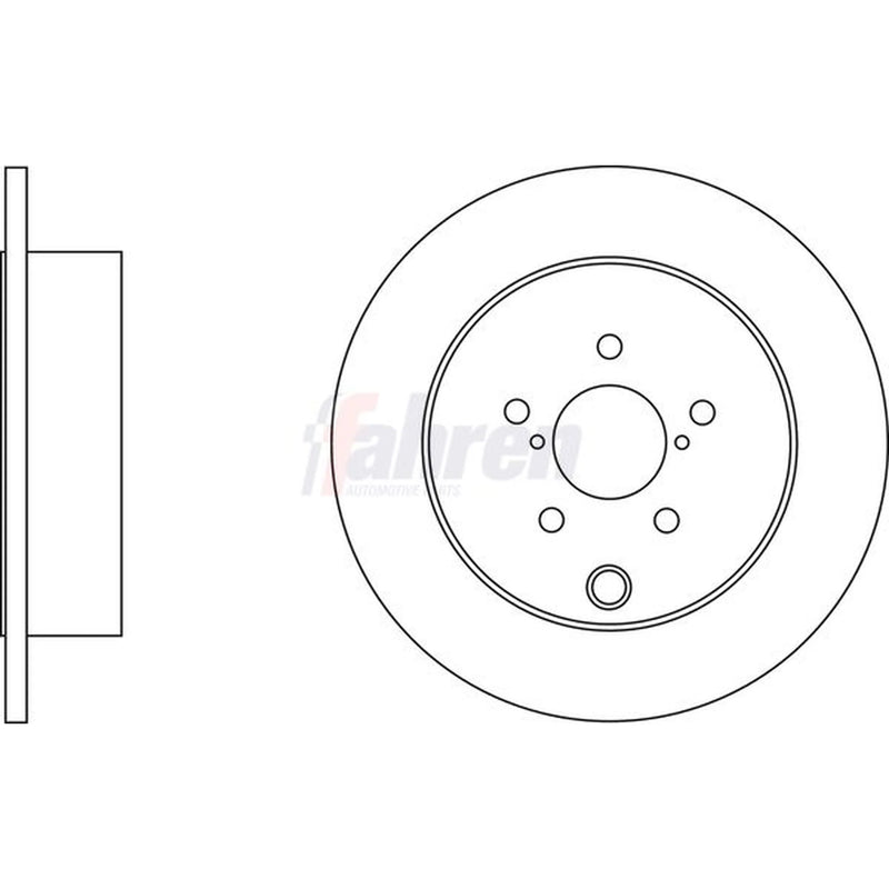 Fahren Rear Brake Solid Discs & Pads fits Subaru Forester 2013 on 2.0