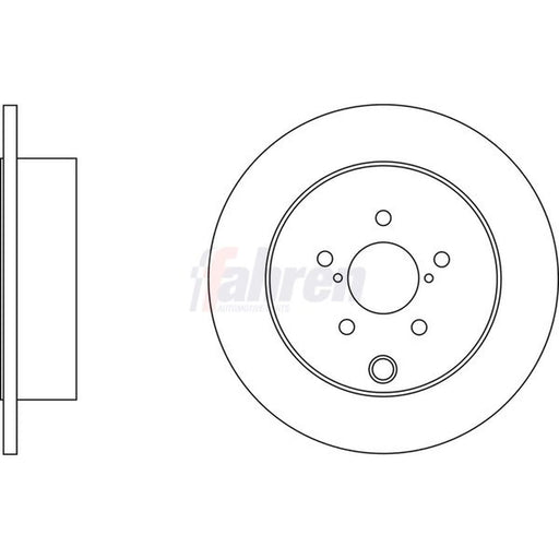 Fahren Rear Brake Solid Discs & Pads fits Subaru Forester 2013 on 2.0
