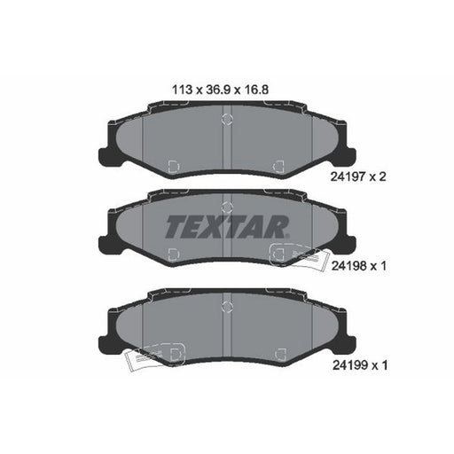 Textar Rear Brake Pad Set 2419701