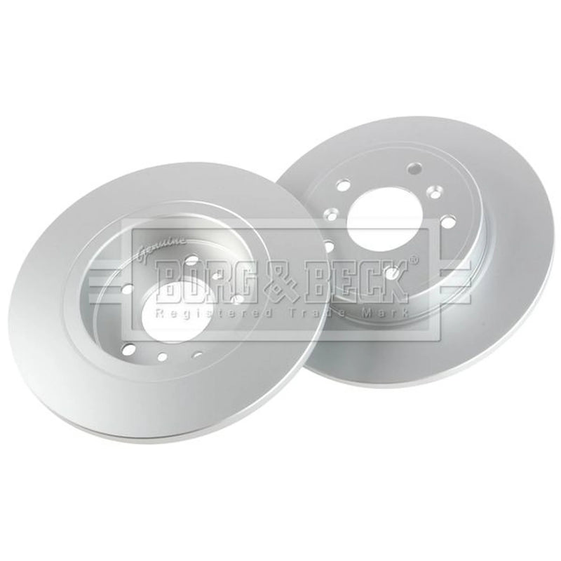 Borg & Beck 2 x Solid Rear Brake Discs BBD5367-x2