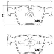 Mintex Rear Brake Pad Set MDB2928