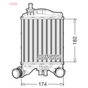 Denso Intercooler (Charge Air Cooler) Left fits Abarth 500 2008 on 1.4