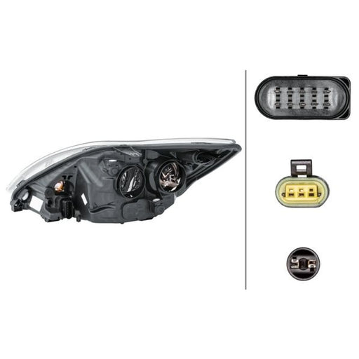 Hella Headlight Headlamp PY21W Right 1EL 354 807-061