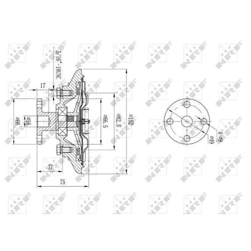 NRF Radiator Fan Clutch 49592