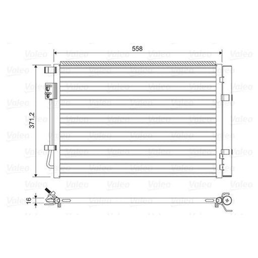 Valeo Air Conditioning Condenser 822597