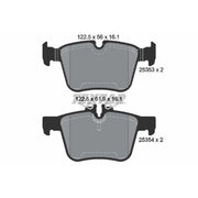 Textar Rear Brake Pad Set 2535301