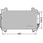 Denso Air Conditioning Condenser fits Mitsubishi Eclipse Cross 2017 on 1.5