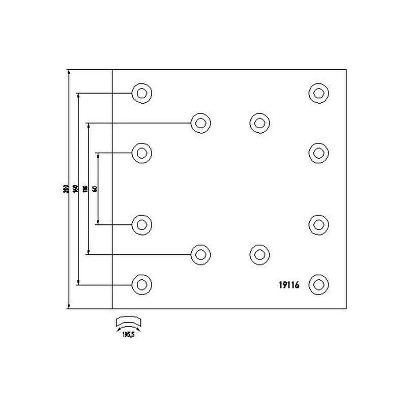 DON Don Cv Brake Lining Set RW38391S7151