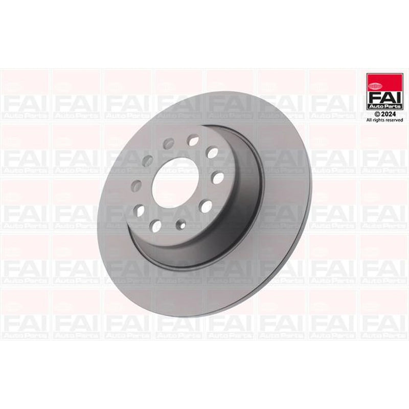 FAI 2 x Solid Rear Brake Discs BD123-x2