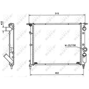 NRF Engine Radiator 516259