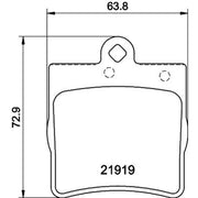 Mintex Rear Brake Pad Set MDB1926