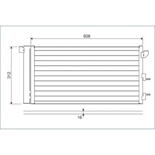 Valeo Air Conditioning Condenser 818005