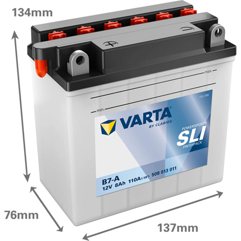 Varta Battery 12V 8Ah 110A 508013011K544