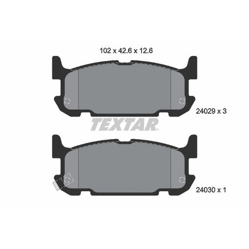 Textar Rear Brake Pad Set 2402901