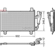 Denso Air Conditioning Condenser DCN44017