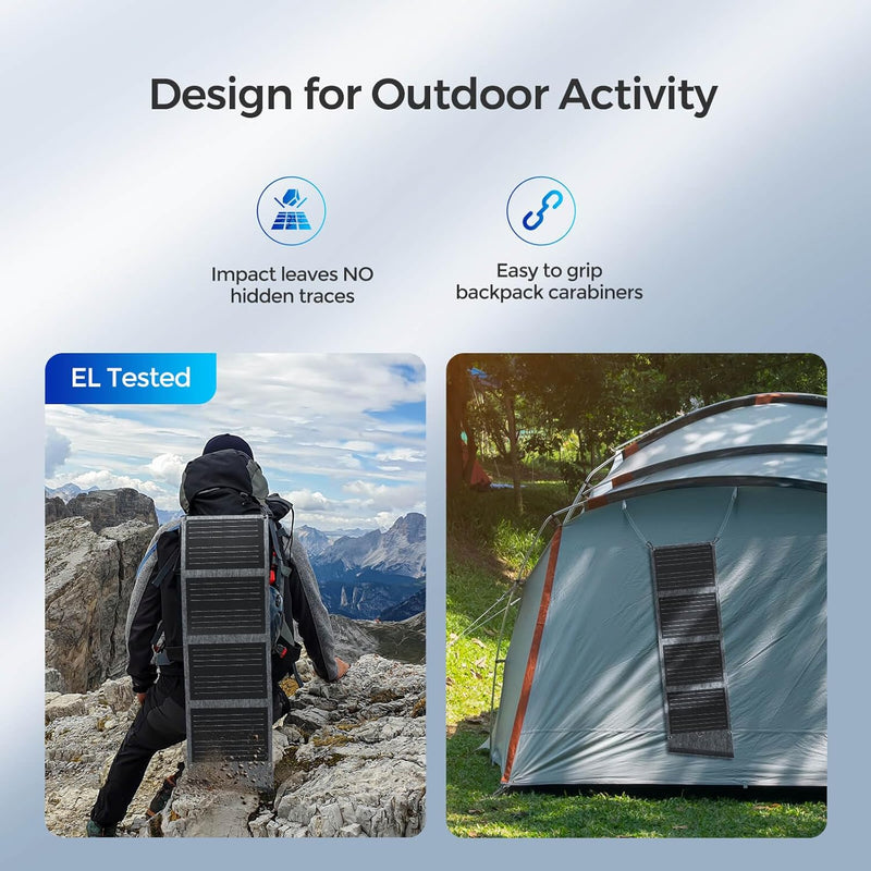 Renogy E.FLEX-SE 30W Portable Solar Panel - Dyna-mo Solar - Van Life Living