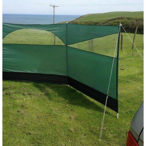 5 Panel Wind Break Screen Windbreaker 8.35m x 150cm Green - Summit - Van Life Living