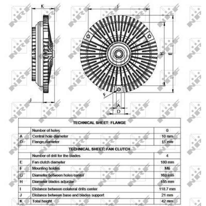 NRF Radiator Fan Clutch 49533