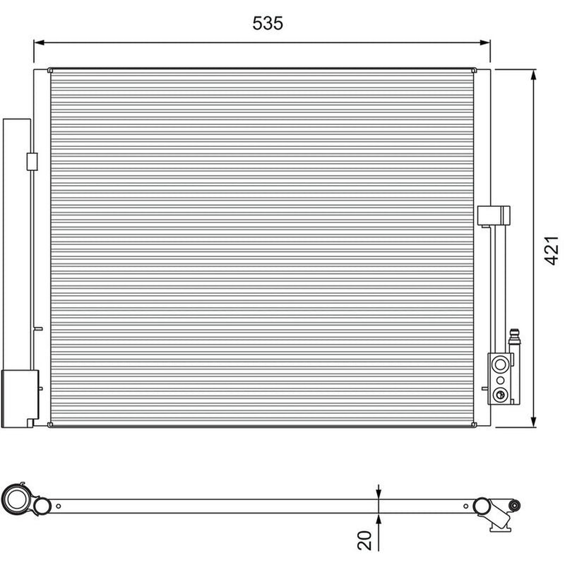 Valeo Air Conditioning Condenser 814382