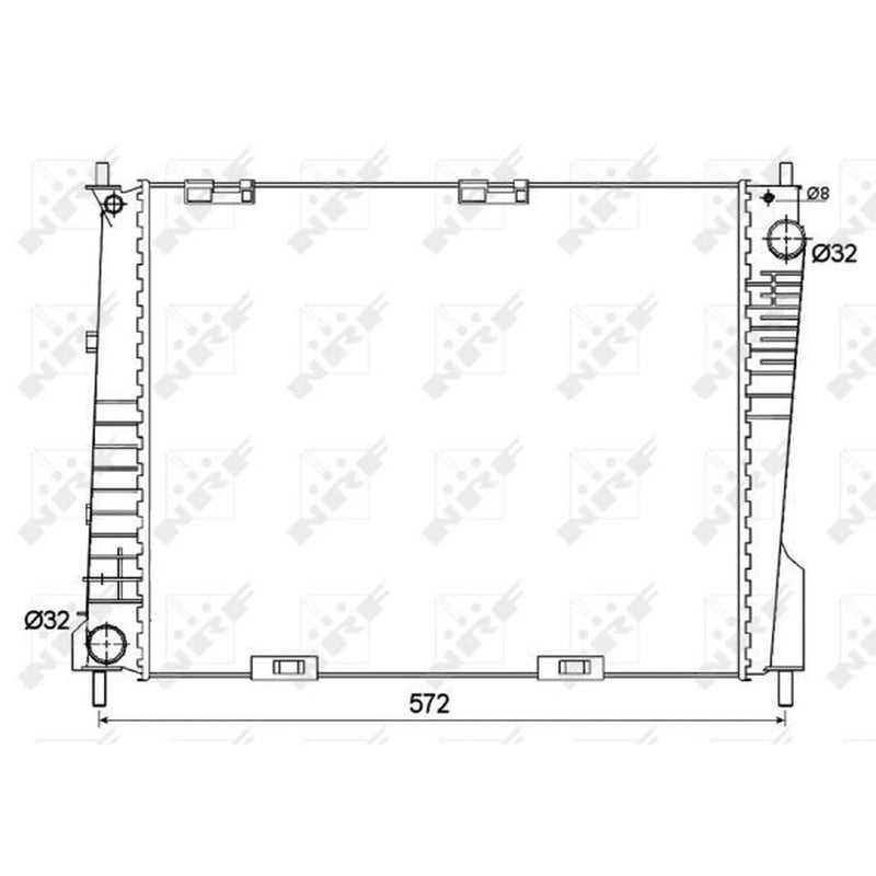 NRF Engine Radiator 53125